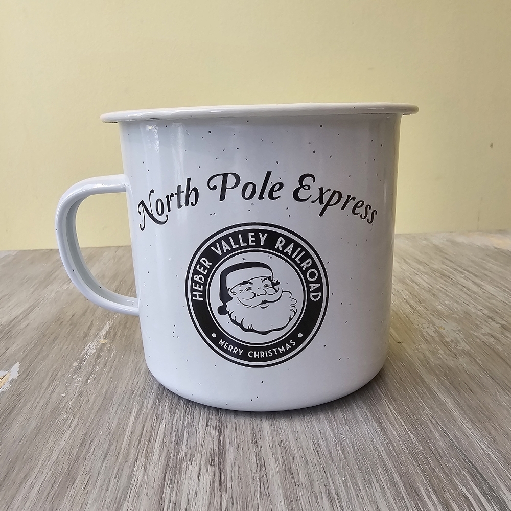 North Pole Express White Mug Metal